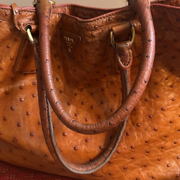 Prada vintage ostrich leather tote bag - Picture 9 of 16